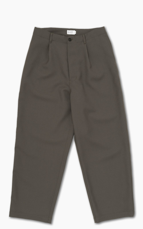 Still By Hand Wide Wool Pants Khaki