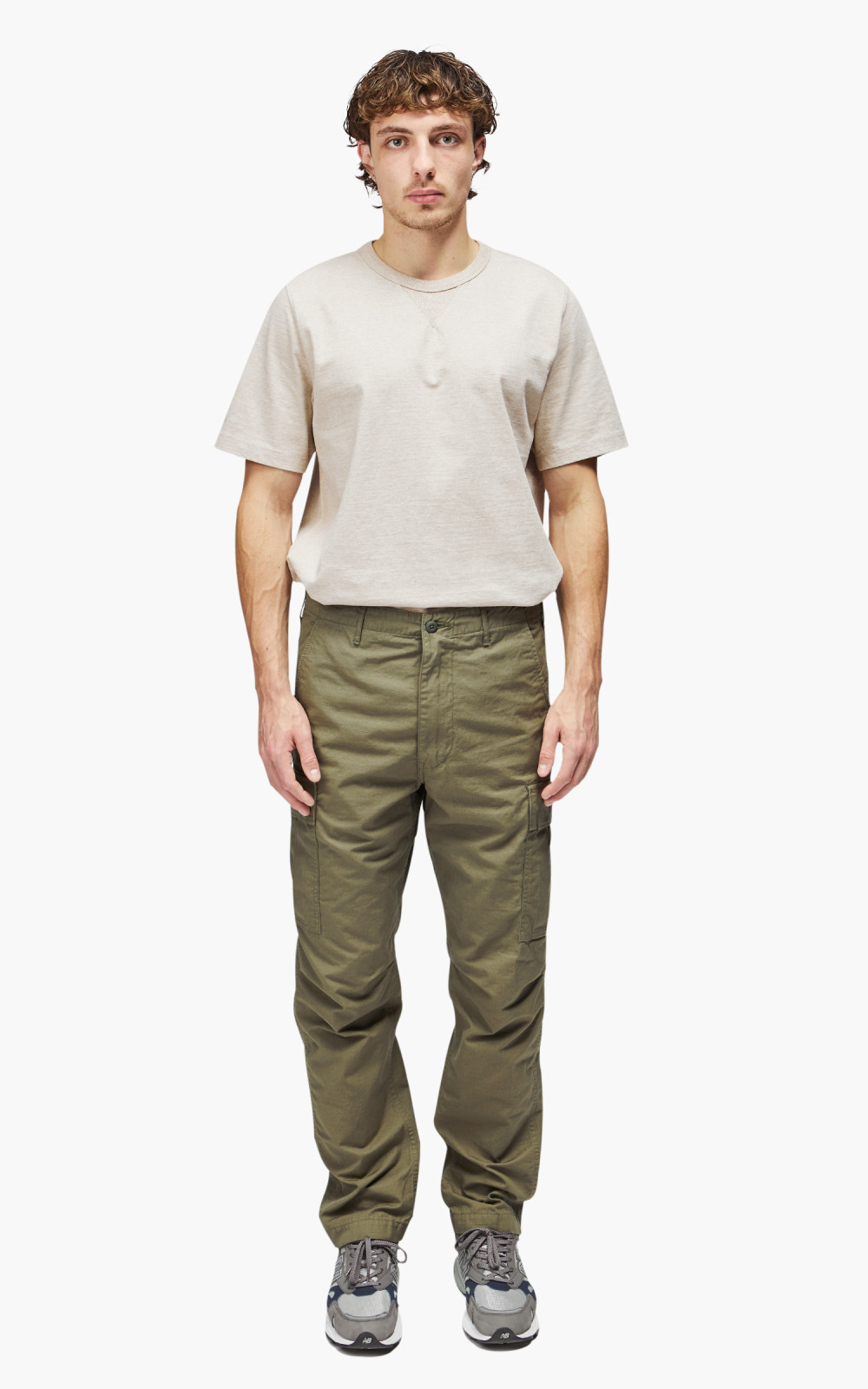 OrSlow Slim Fit 6 Pockets Cargo Pants Ripstop Army Green Cultizm