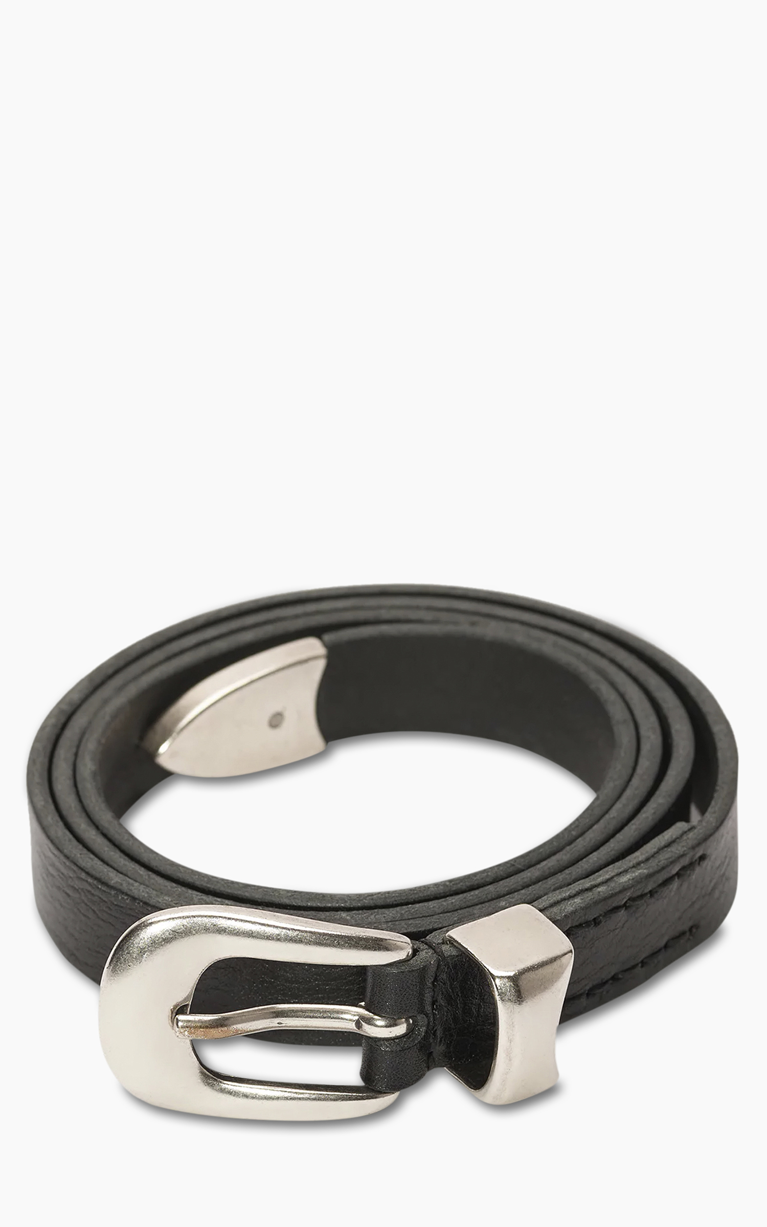 Our Legacy - Belt 2 cm Braided Belt Black Leather
