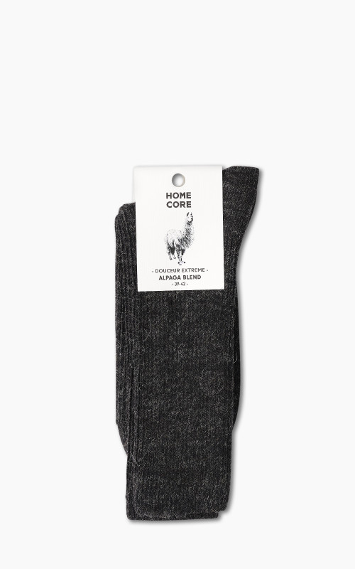 Homecore Alpaca Blend Socks Mountain Anthracite