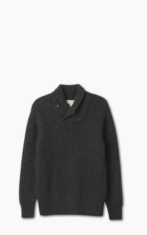 Filson Bristol Shawl Neck Sweater Moss/Black Melange