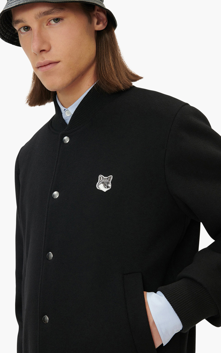 Maison Kitsuné Classic Teddy Jacket Black | Cultizm