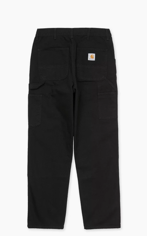 Carhartt WIP Double Knee Pant Dearborn Canvas Rinsed Black