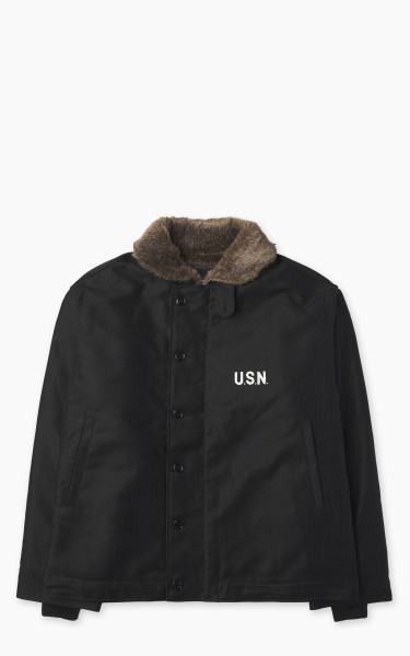 Houston 5N-1 Deck Jacket Heavy Pique Black