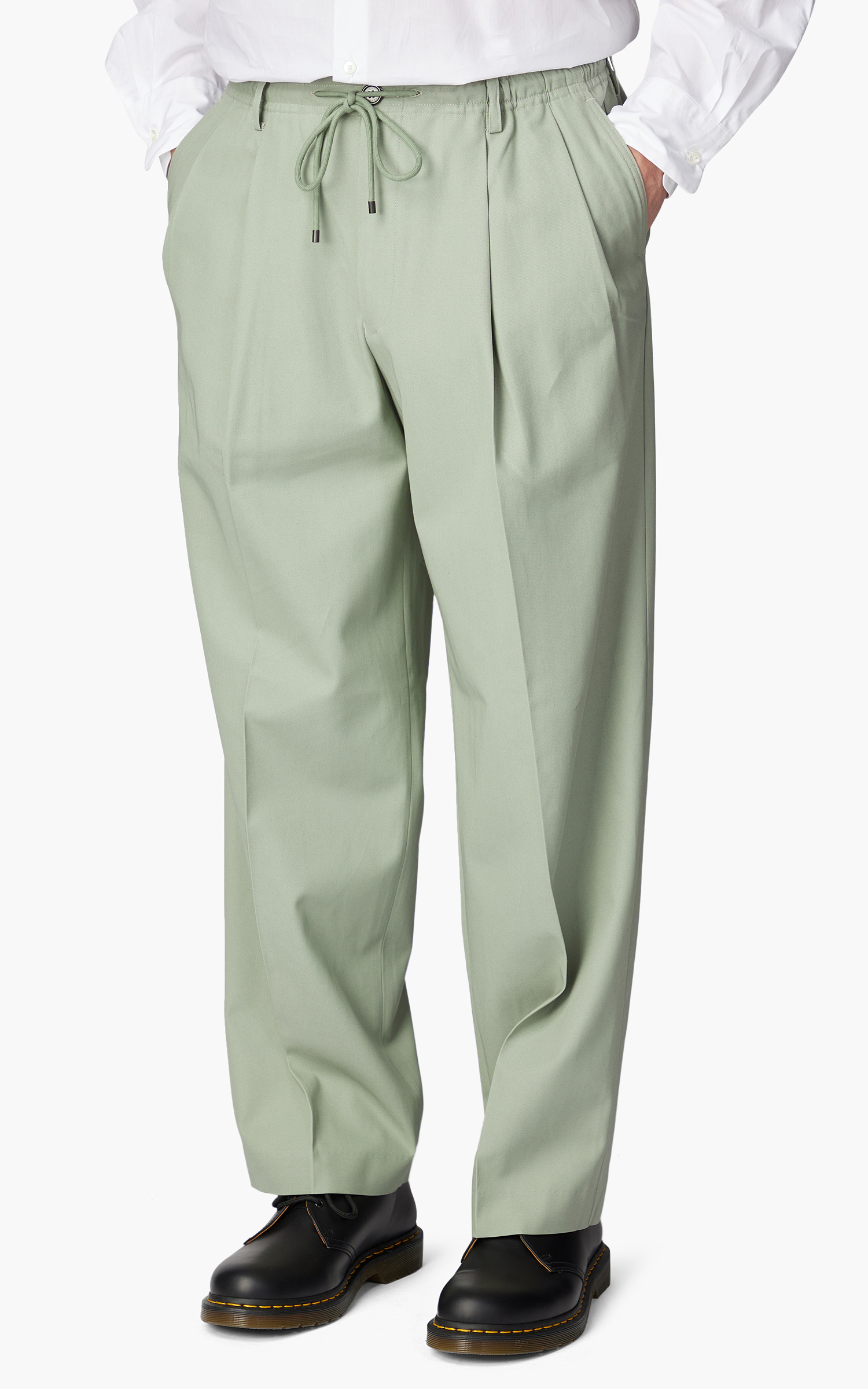Markaware Double Pleated Easy Trouser Sage | Cultizm