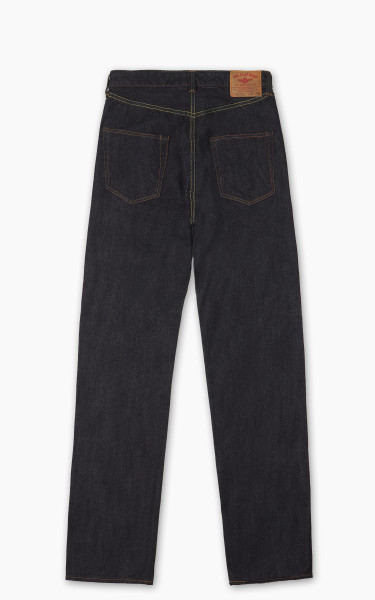 The Flat Head FN-D111 Wide Straight Jeans Selvedge One Wash Indigo