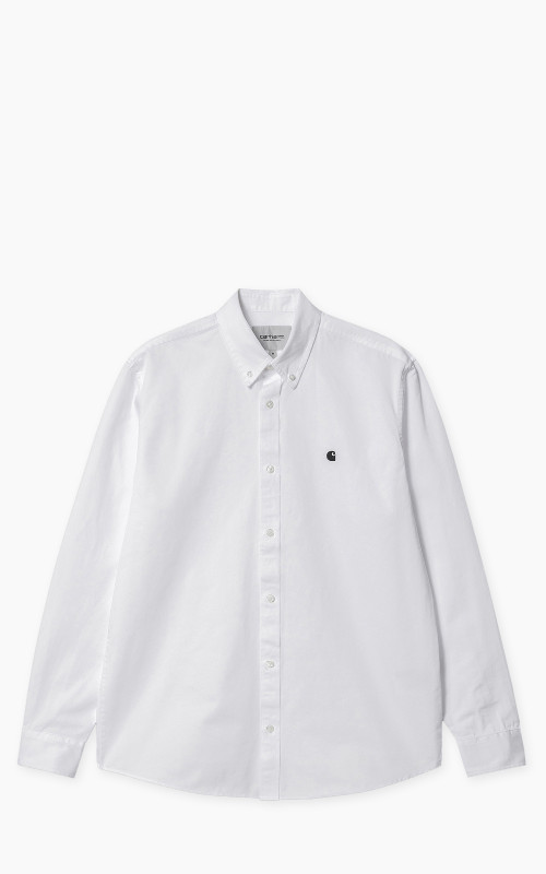 Carhartt WIP L/S Madison Shirt White/Black