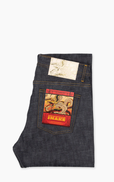 Naked & Famous Denim Weird Guy Chinese New Year - Year Of The Snake Indigo 12.5oz