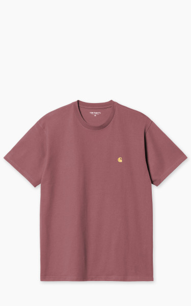 Carhartt WIP S/S Chase T-Shirt Dusty Fuchsia/Gold