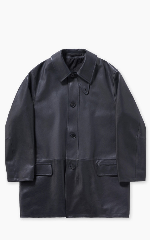 Kaptain Sunshine Hunter Leather Coat Black