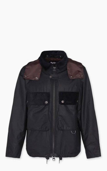 Barbour Re-Engineered Waxed Spey Jacket Black