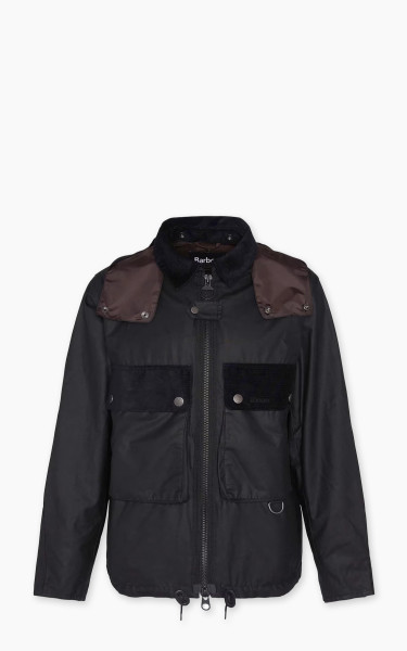 Barbour Re-Engineered Waxed Spey Jacket Black