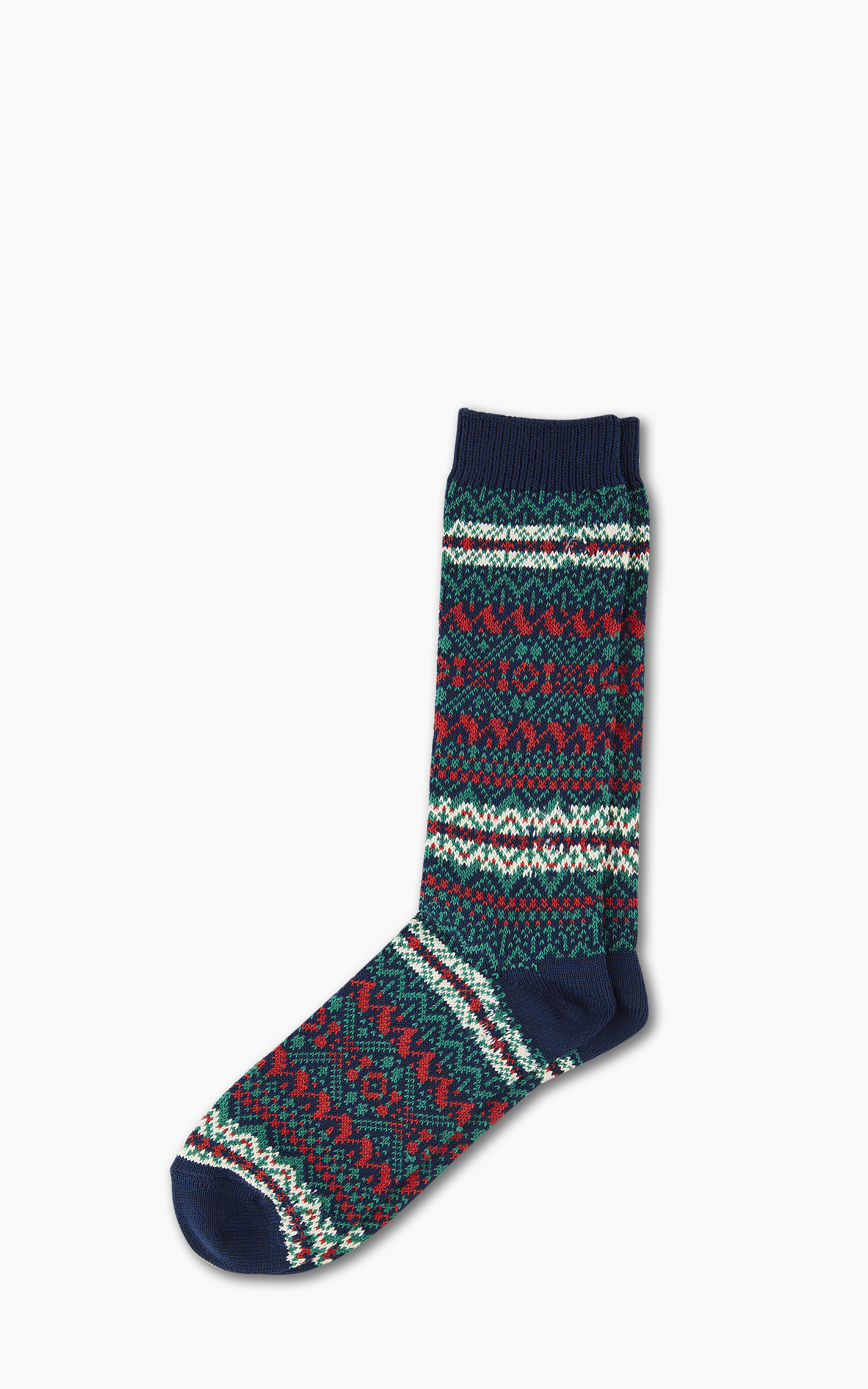 Anonymous Ism Socks Old Pattern JQ Crew Navy | Cultizm