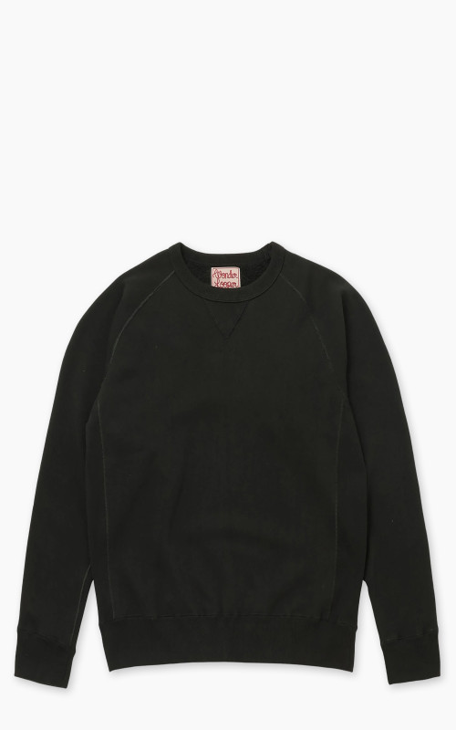 Wonder Looper Pullover Crewneck Super Looper French Terry Sumi Black