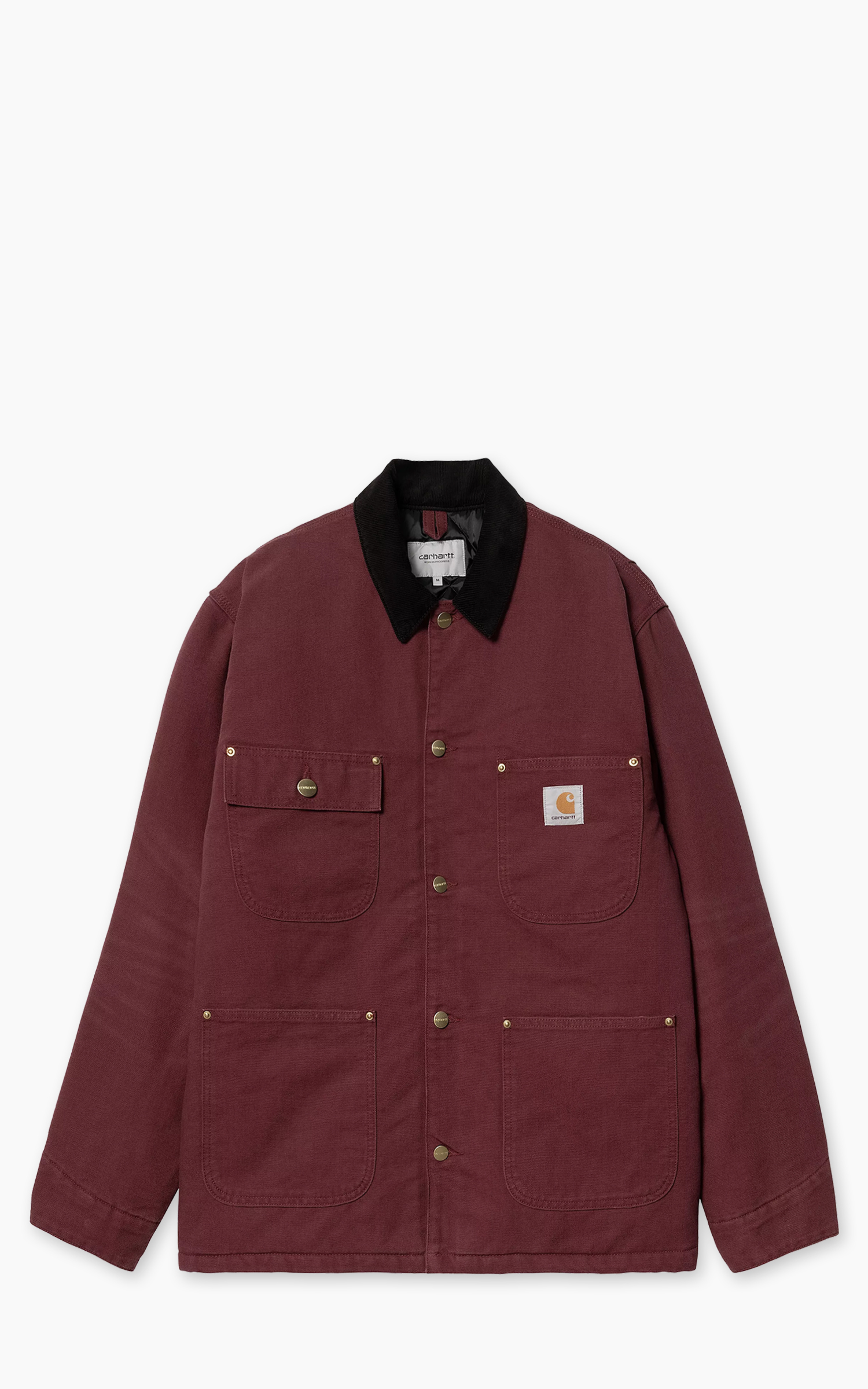 Carhartt WIP OG Chore Coat Aged Canvas Malbec Black Cultizm