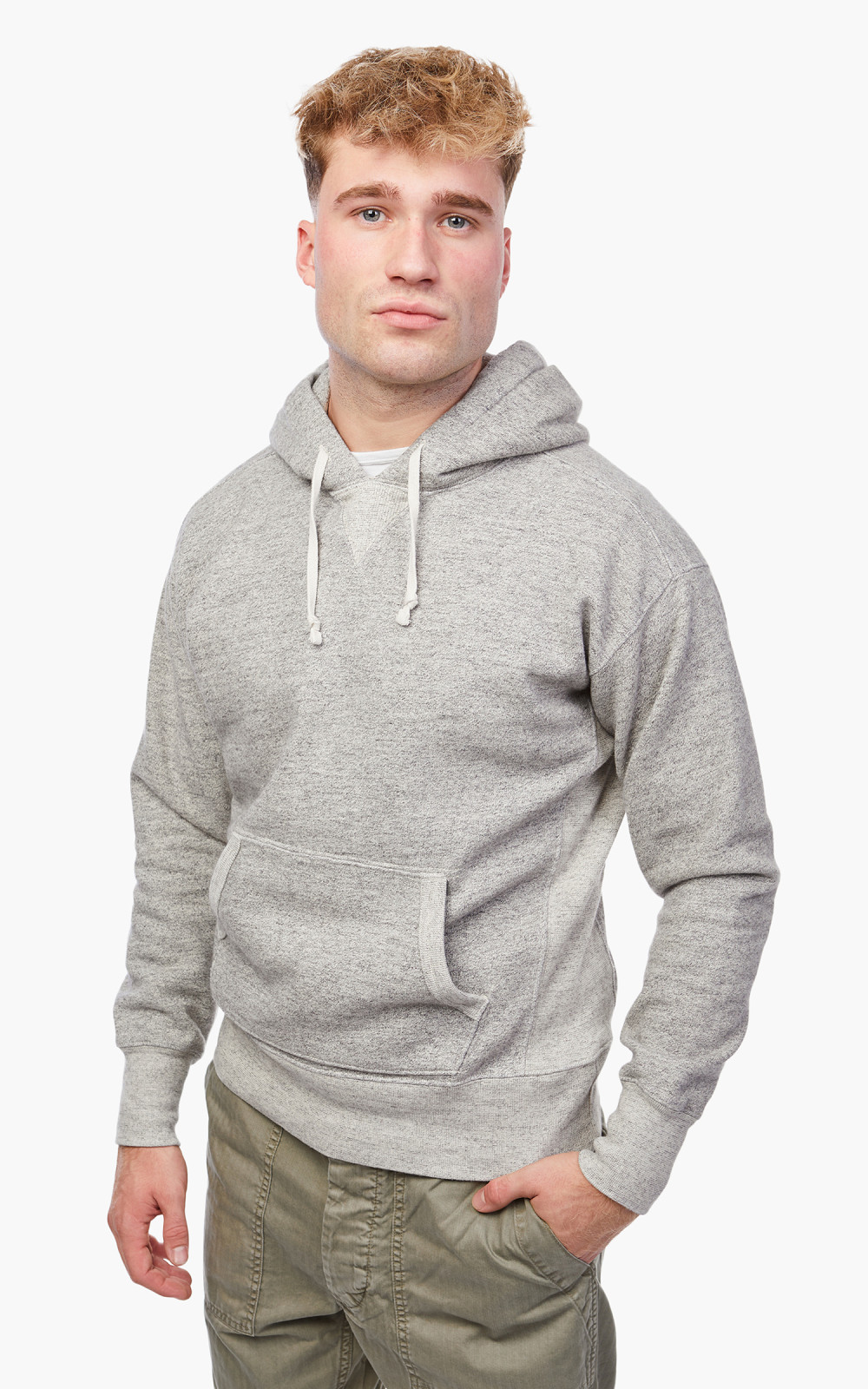 RRL Fleece Hoodie Grey Heather Cultizm