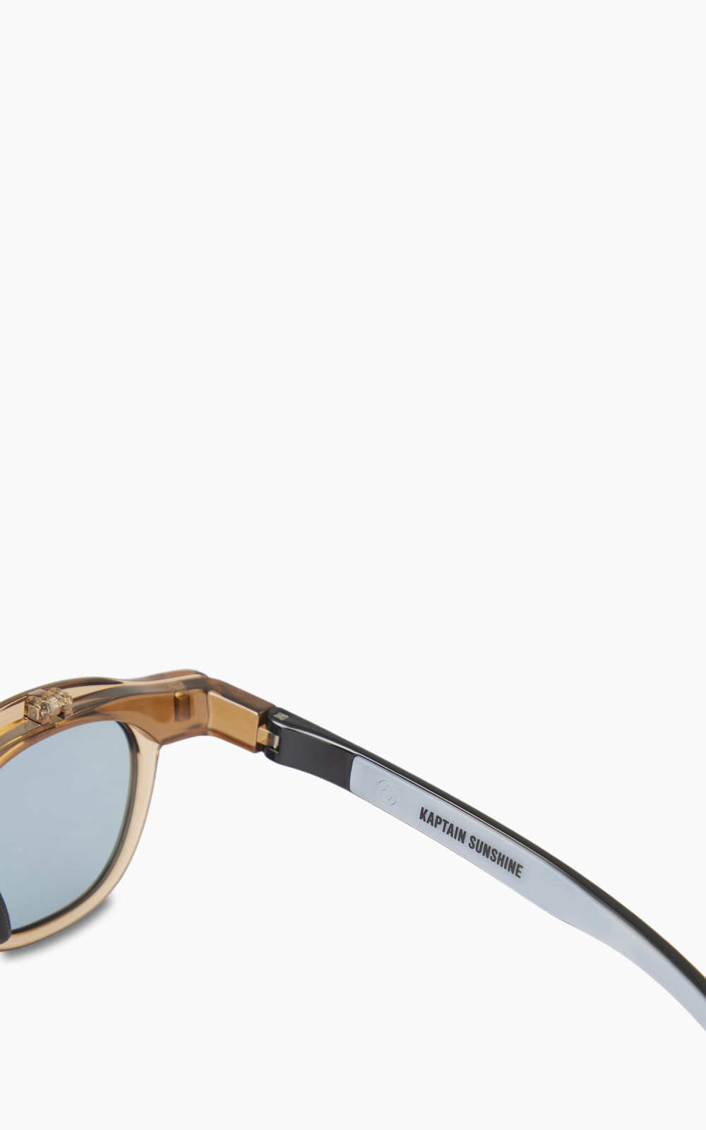 Kaptain Sunshine x Eyevol La Grande Plage Sunglasse Matte Brown x Blue |  Cultizm