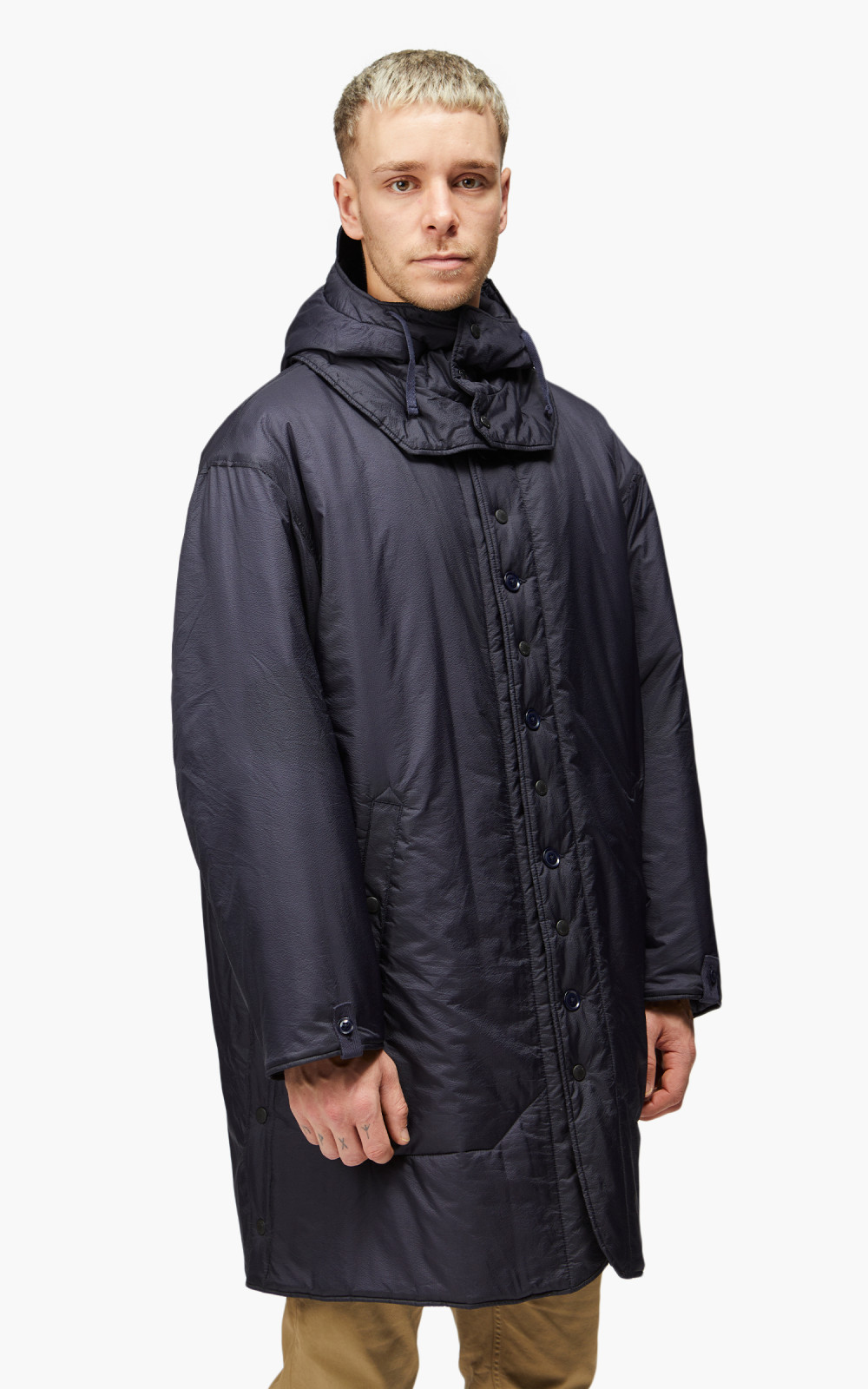 Engineered Garments Liner Jacket Nylon Micro Ripstop Dark Navy | Cultizm