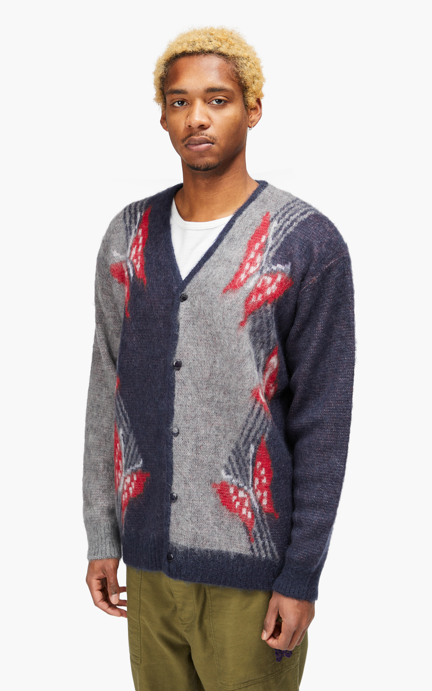 Needles Mohair Cardigan Papillon Navy | Cultizm