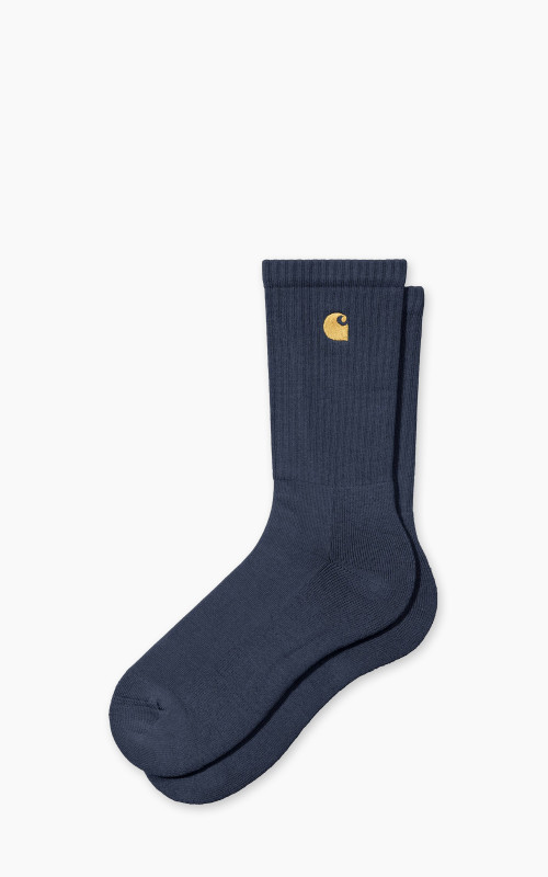 Carhartt WIP Chase Socks Duck Blue/Gold