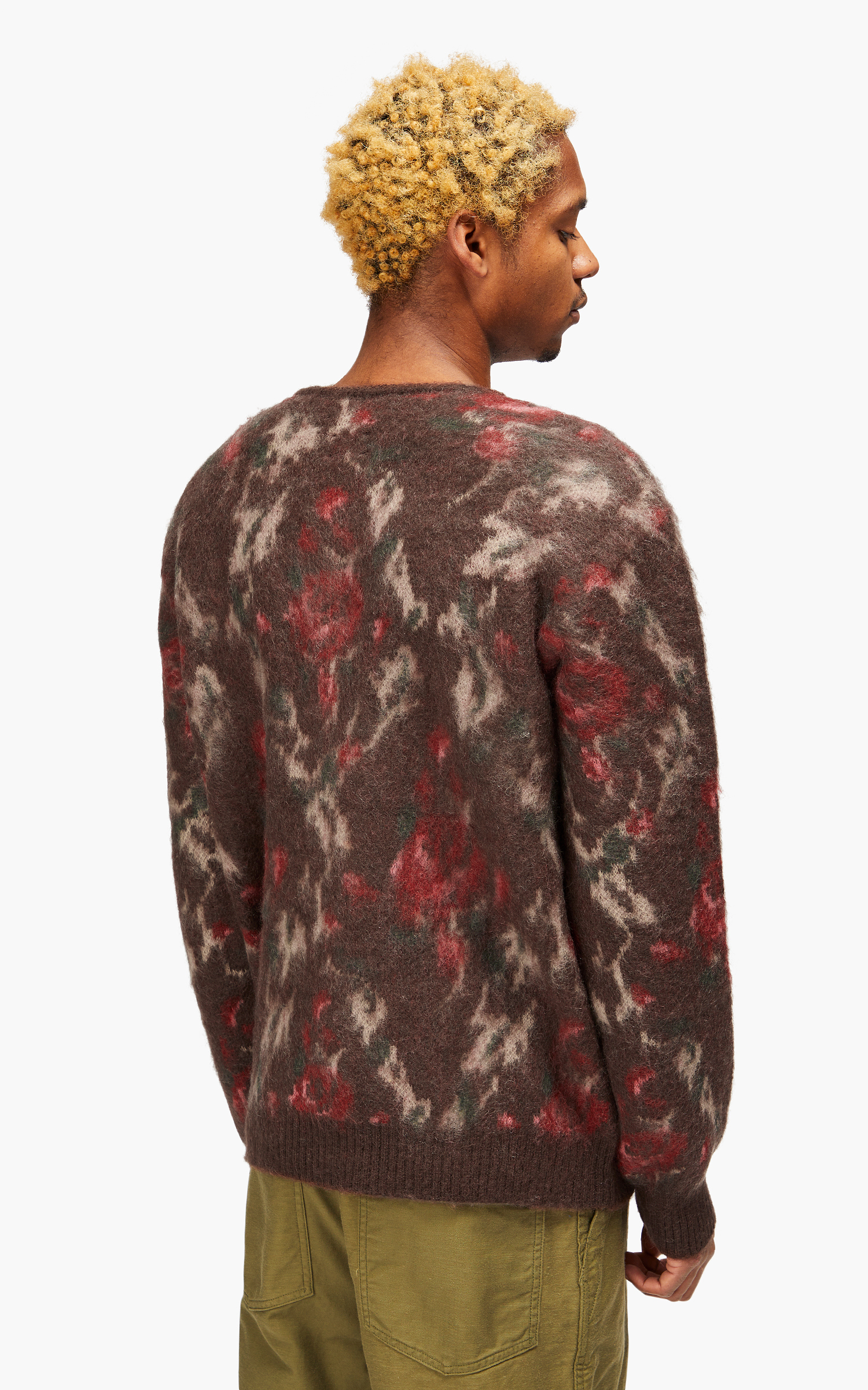 Needles Mohair Cardigan Rose Dark Brown | Cultizm