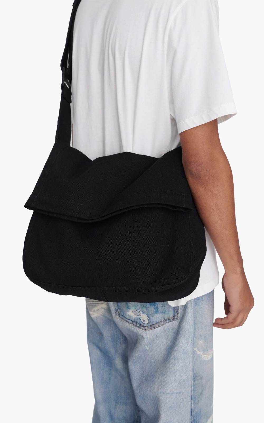 Our Legacy Sling Bag Washed Denim Black | Cultizm