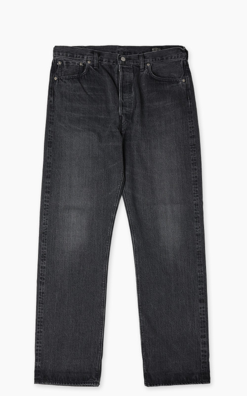 OrSlow Standard Fit Jeans 105 Black Denim Selvedge Stonewashed