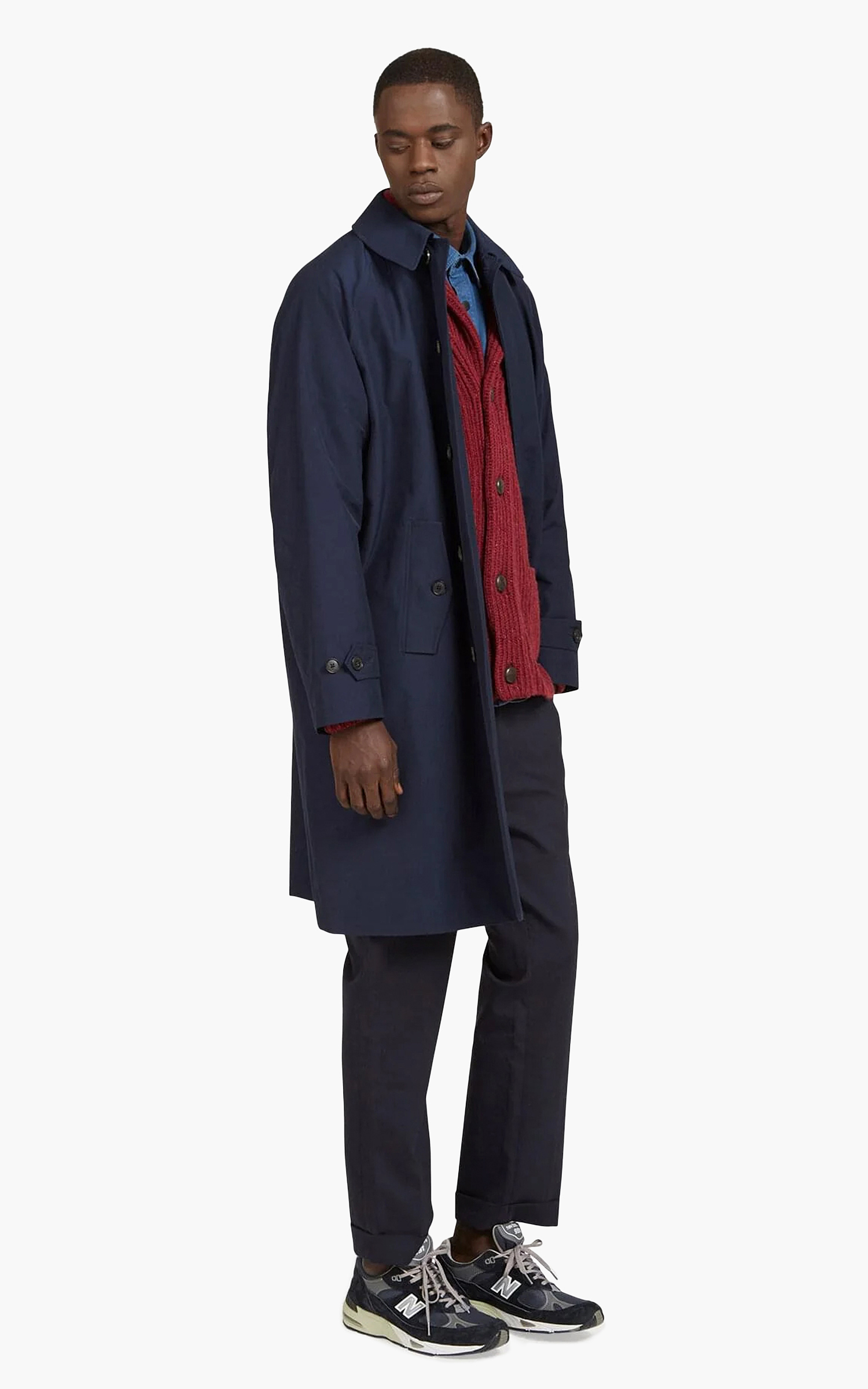 Baracuta G12 Baracuta Cloth Trench Coat Navy | Cultizm