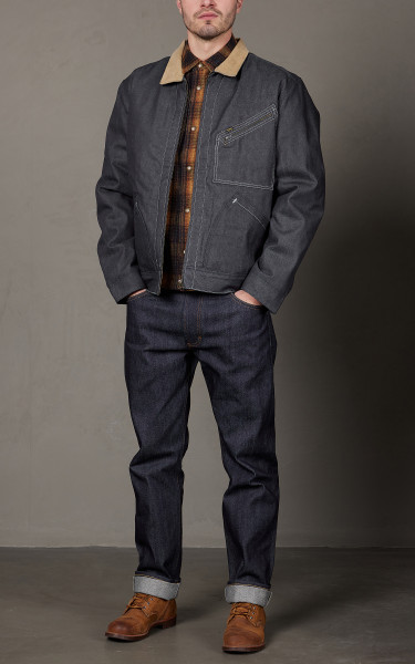 Lee 101 91B Zip Jacket Dry Indigo 11.5oz | Cultizm