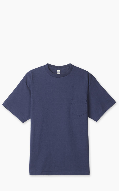 Denime Lot 263 Crew Neck Pocket T-Shirt Navy