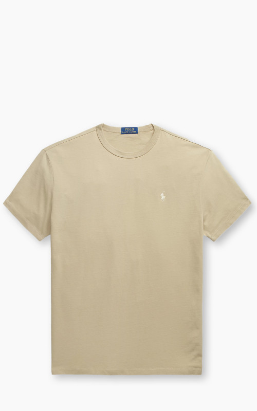 Polo Ralph Lauren Classic Fit Jersey Crewneck T-Shirt Beige
