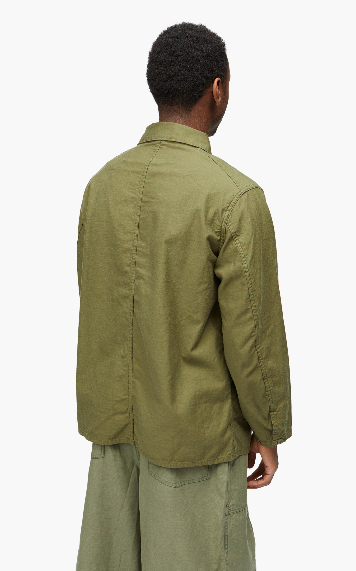 Needles D.N. Coverall Back Sateen Olive | Cultizm
