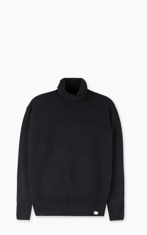 Merz b. Schwanen LOCT01 Roll Neck Pullover Wool Black