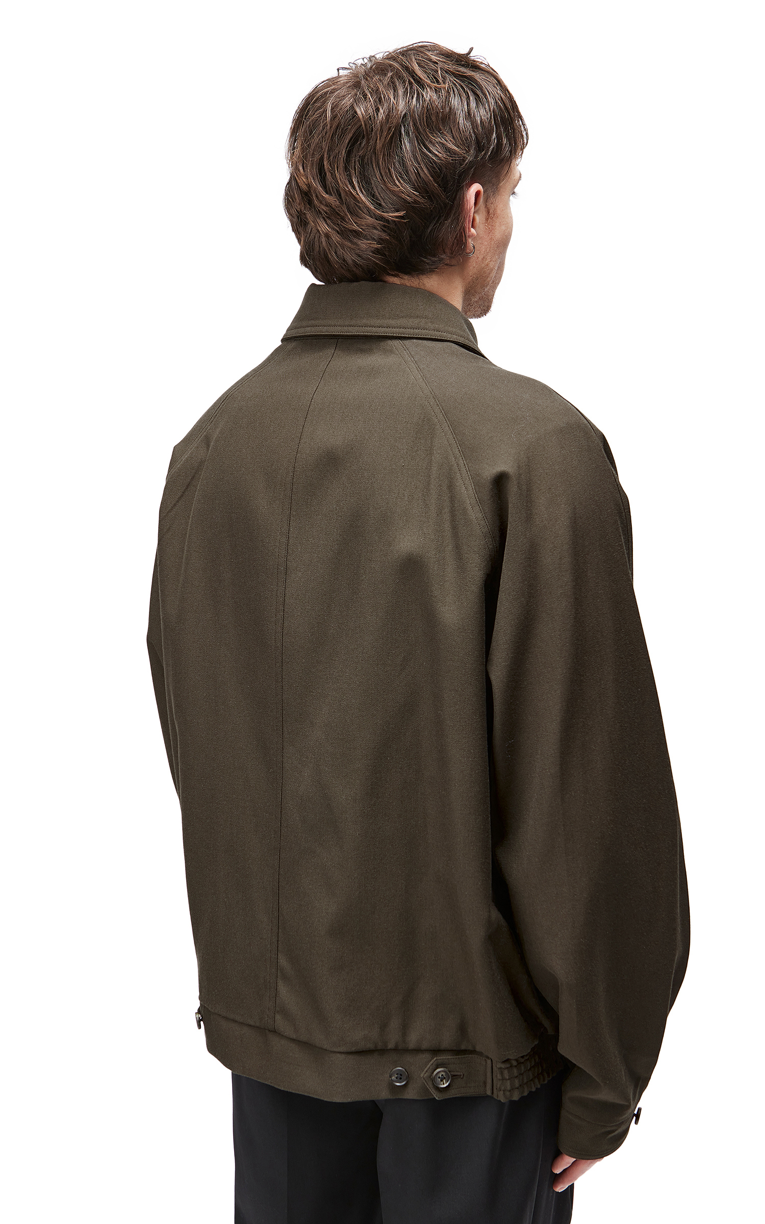stein Oversized Harrington Zip Jacket Military Khaki | Cultizm