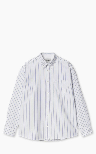 Carhartt WIP L/S Dowlen Shirt Dowlen Stripe White/White
