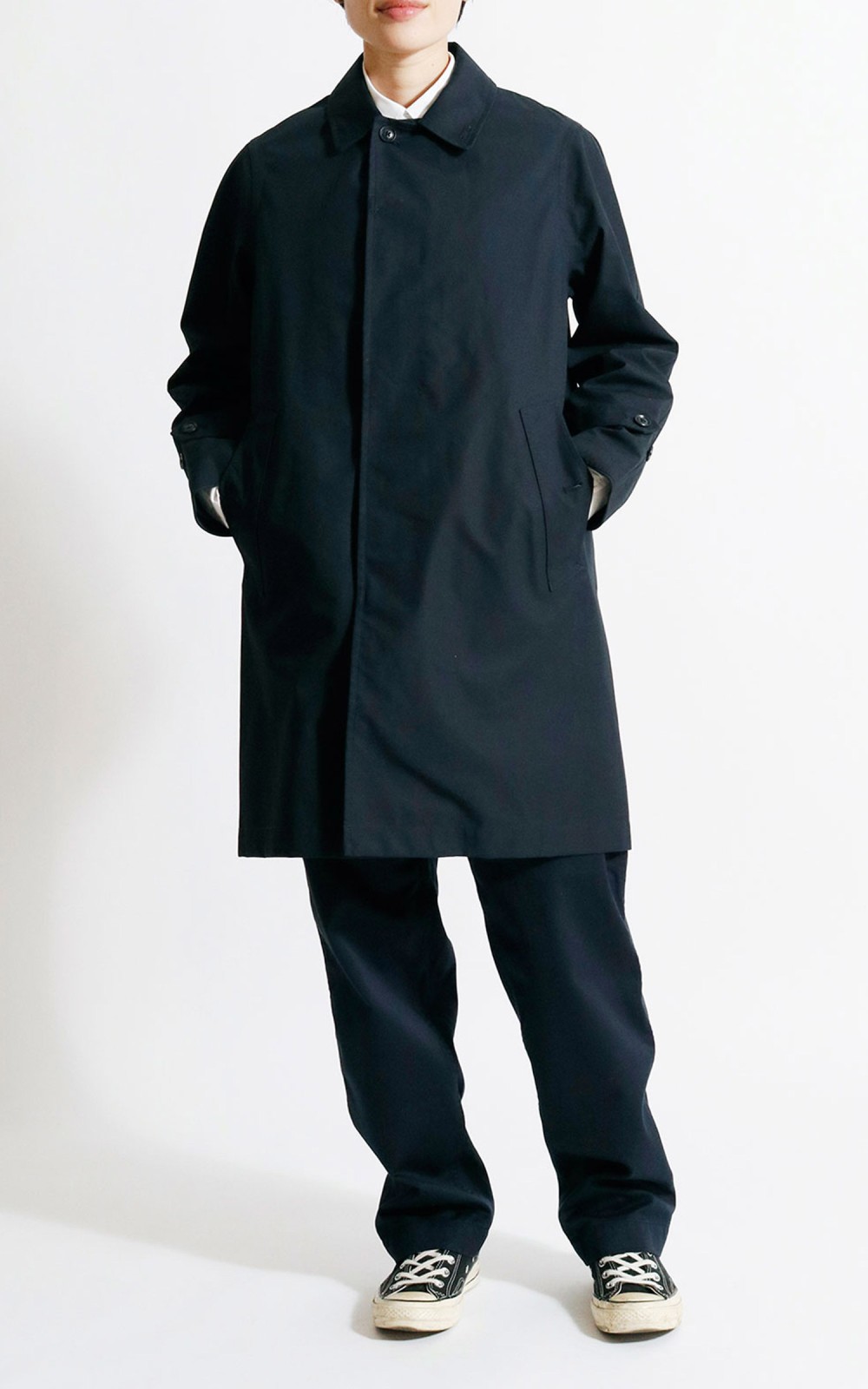 Nanamica GORE-TEX Soutien Collar Coat Dark Navy | Cultizm