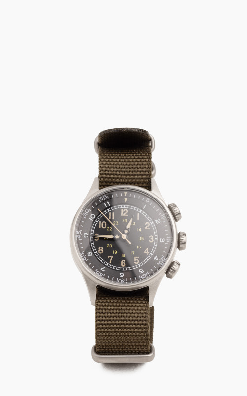 M.R.M.W. A-15 Vintage Military Watch Green Nylon Strap