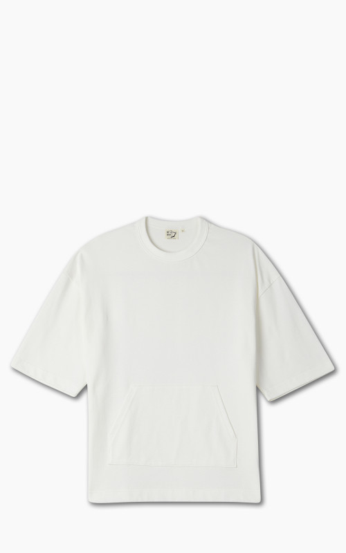 OrSlow Kangaroo Pocket 3/4 Sleeve T-Shirt White
