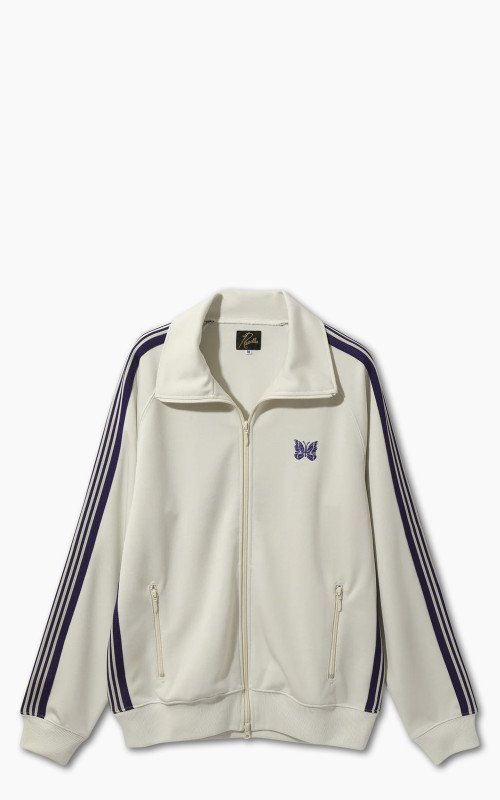 Needles Track Jacket Poly Smooth Ice White