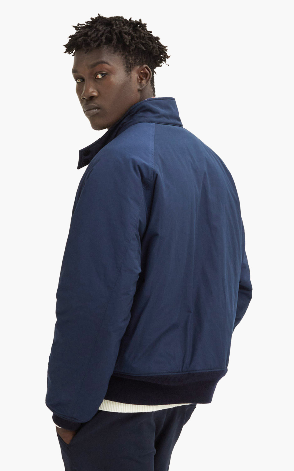 Baracuta x Engineered Garments G9 MA1 EG Classic Harrington Jacket Navy |  Cultizm