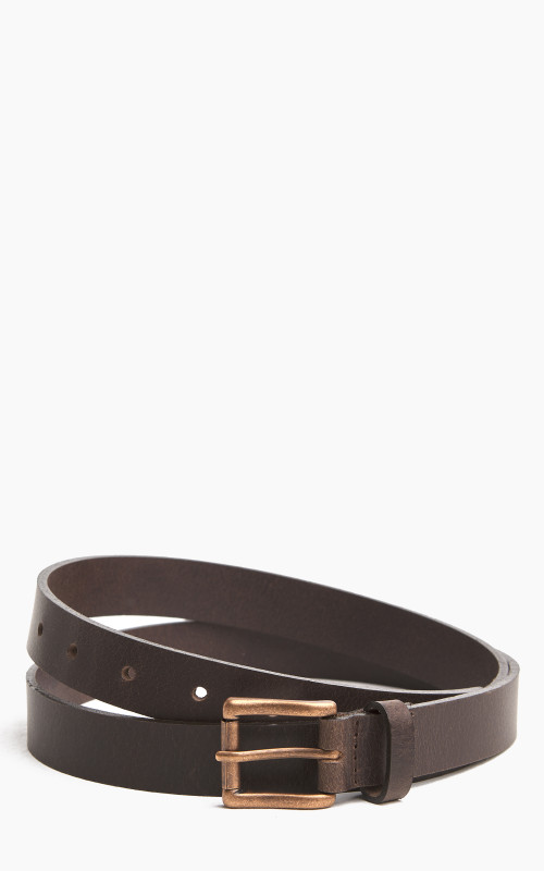 Naked & Famous Denim Buffalo Belt Leather Brown