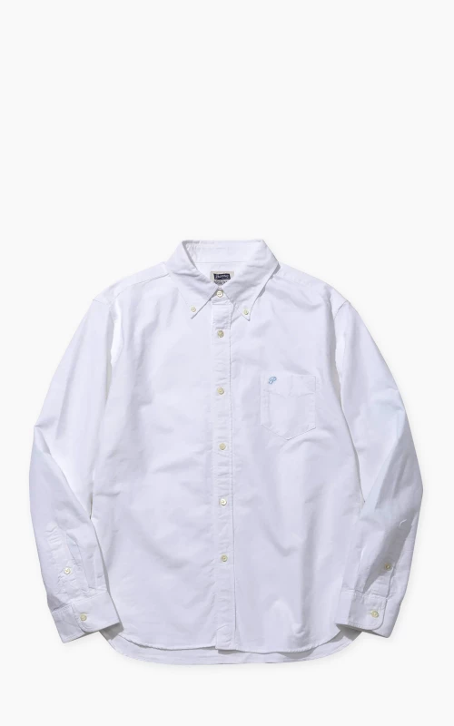 Pherrow’s PBD1 Button-Down Oxford Shirt White