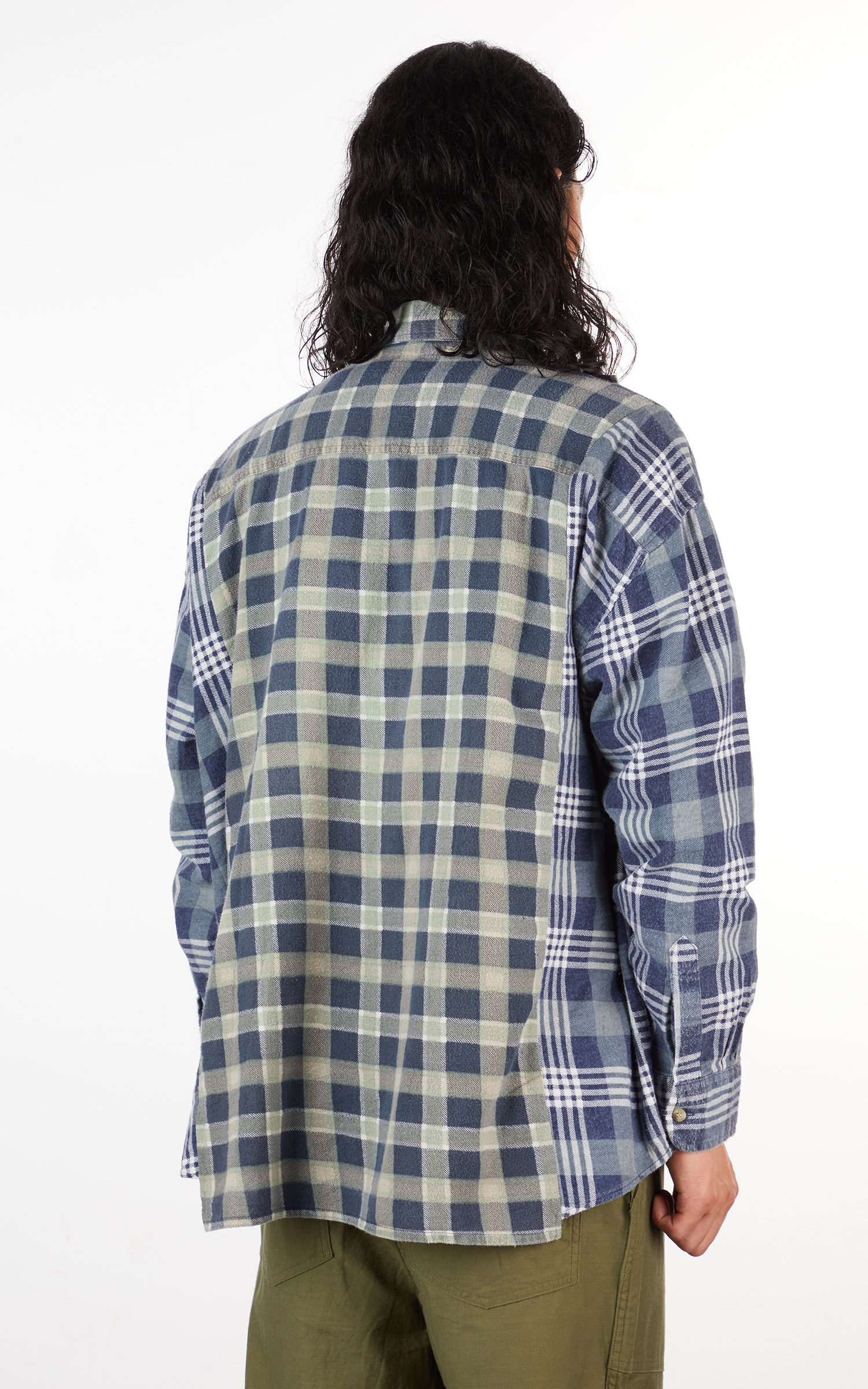 Needles Rebuild Ribbon Wide Flannel Shirt Design C | Cultizm