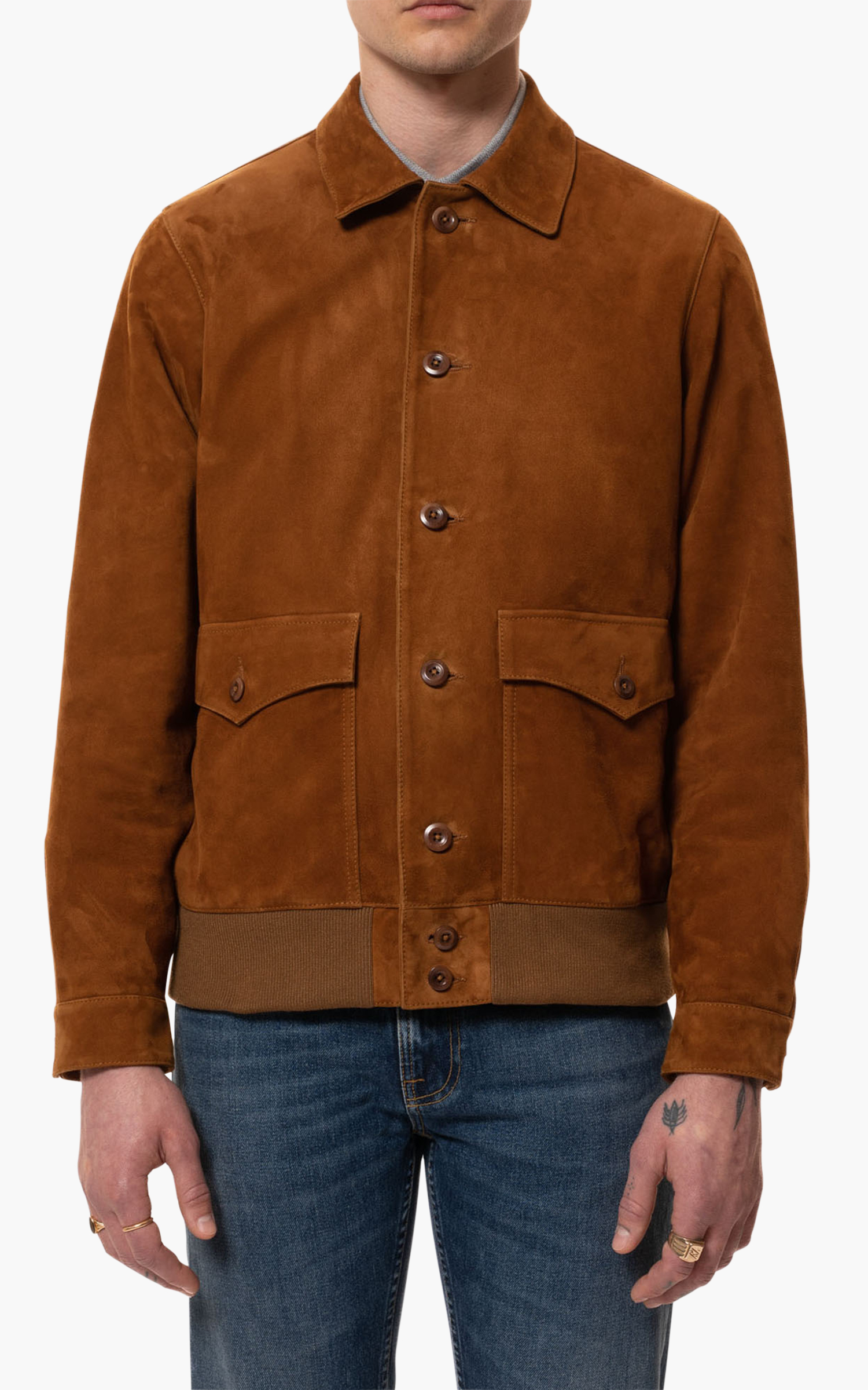 Nudie Jeans Steve Leather Jacket Cognac | Cultizm