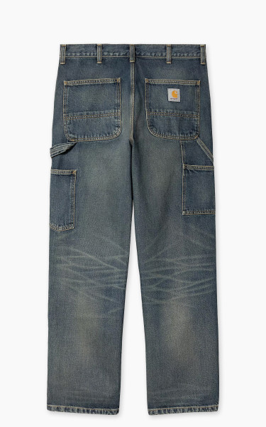 Carhartt WIP Double Knee Pant Smith Denim Blue Worn Used