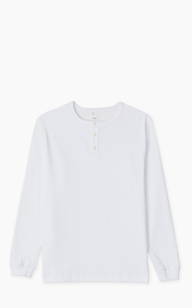 3sixteen Long Sleeve Henley White