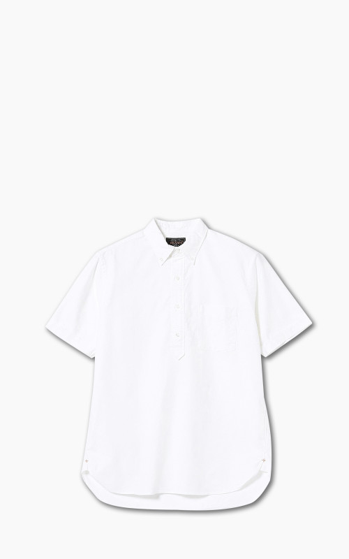 Beams Plus Oxford Pullover Button Down Shirt White
