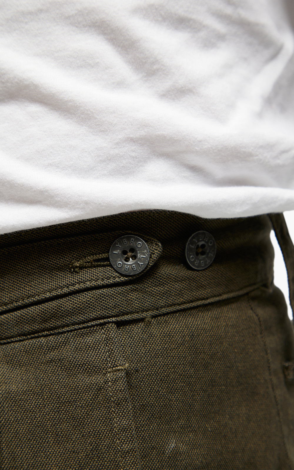 Nigel Cabourn Navvie Pant Cotton Broken Twill Army | Cultizm