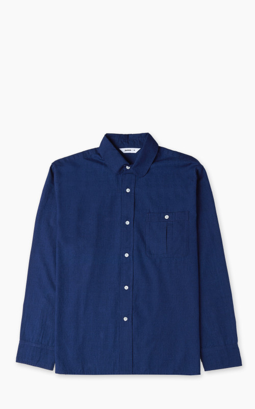 3sixteen Club Collar Shirt Selvedge Broadcloth Indigo