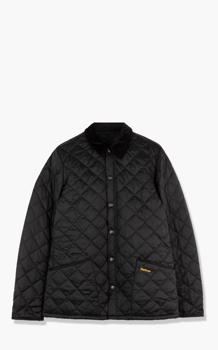 Barbour Quilted Jacket Heritage Liddesdale Black Cultizm